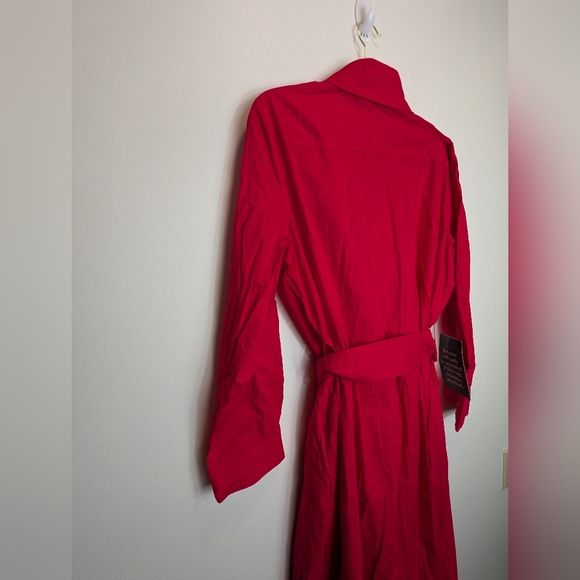 NWT Tuckernuck Women's Red Chessie Shirt Dress Size XXL 100% Cotton Luxury Chic - Picture 13 of 13